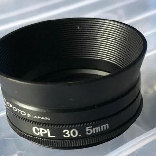 ローライ用　30.5mm レンズフードにCPLサーキュラーフィルターセット(フィルター)