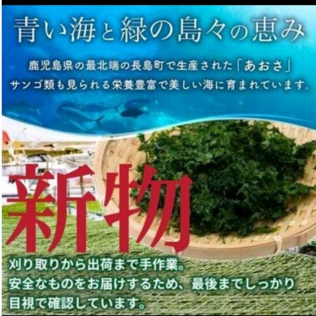 鹿児島県長島町産 あおさ あおさのり 乾燥あおさ 食品/飲料/酒の加工食品(乾物)の商品写真