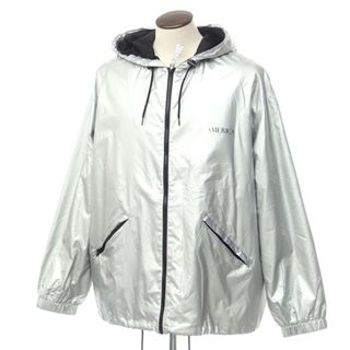 【中古】ペリーエリス アメリカ PERRY ELLIS AMERICA  ナイロン フーデッド シェルジャケット シルバー【サイズXL】【メンズ】(ブルゾン)