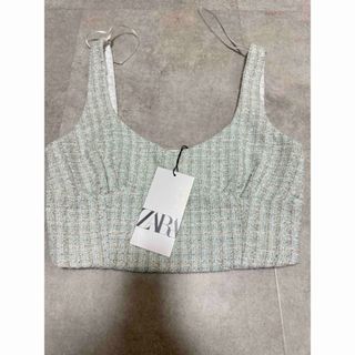 ZARA - 新品　ZARA ザラ　ツイードビスチェ