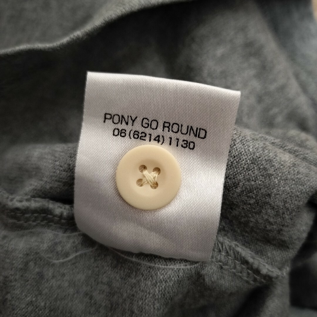 PONY GO ROUND(ポニーゴーラウンド)のポニーゴーラウンド　綿ポロシャツ風　120cm　130cm キッズ/ベビー/マタニティのキッズ服男の子用(90cm~)(Tシャツ/カットソー)の商品写真