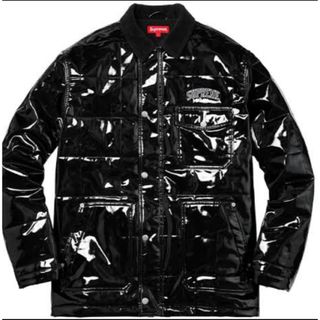 シュプリーム(Supreme)のSupreme Quilted Patent Vinyl Work Jacket(ブルゾン)