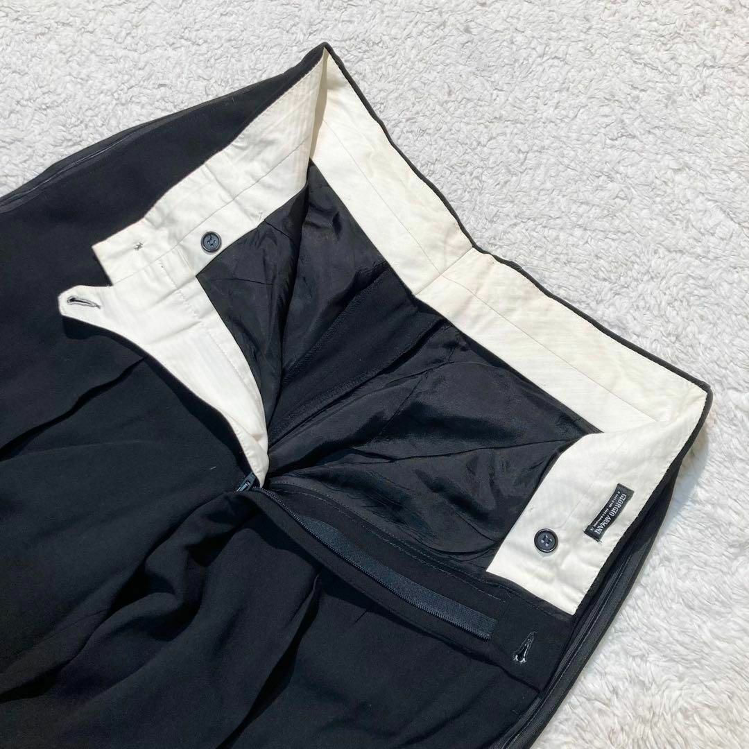 Giorgio Armani(ジョルジオアルマーニ)の【未使用級】ジョルジオアルマーニ タキシード 黒 サイドライン 50 XL メンズのスーツ(その他)の商品写真