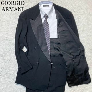 ジョルジオアルマーニ(Giorgio Armani)の【未使用級】ジョルジオアルマーニ タキシード 黒 サイドライン 50 XL(その他)