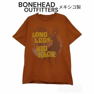 BONEHEAD OUTFITTERS　メキシコ製　Tシャツ　古着　シカ　鹿(Tシャツ/カットソー(半袖/袖なし))