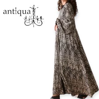 antiqua - E205 antiqua サラサ柄ワンピース　新品　タグ付き