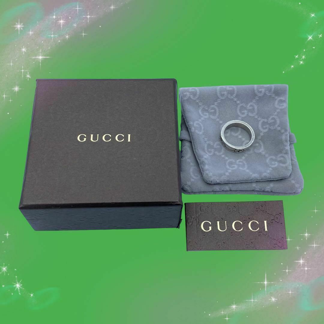 Gucci(グッチ)の《美品》　グッチ　インターロッキングG リング　SV925 約15号 メンズのアクセサリー(リング(指輪))の商品写真