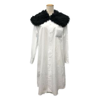 COMME des GARCONS - 美品 コムデギャルソン ファーカラーロングシャツ レディース S