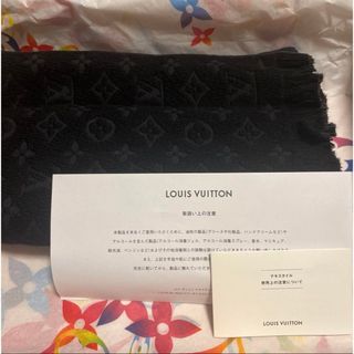 ルイヴィトン(LOUIS VUITTON)のエシャルプモノグラム クラシック ノワール マフラー(マフラー)