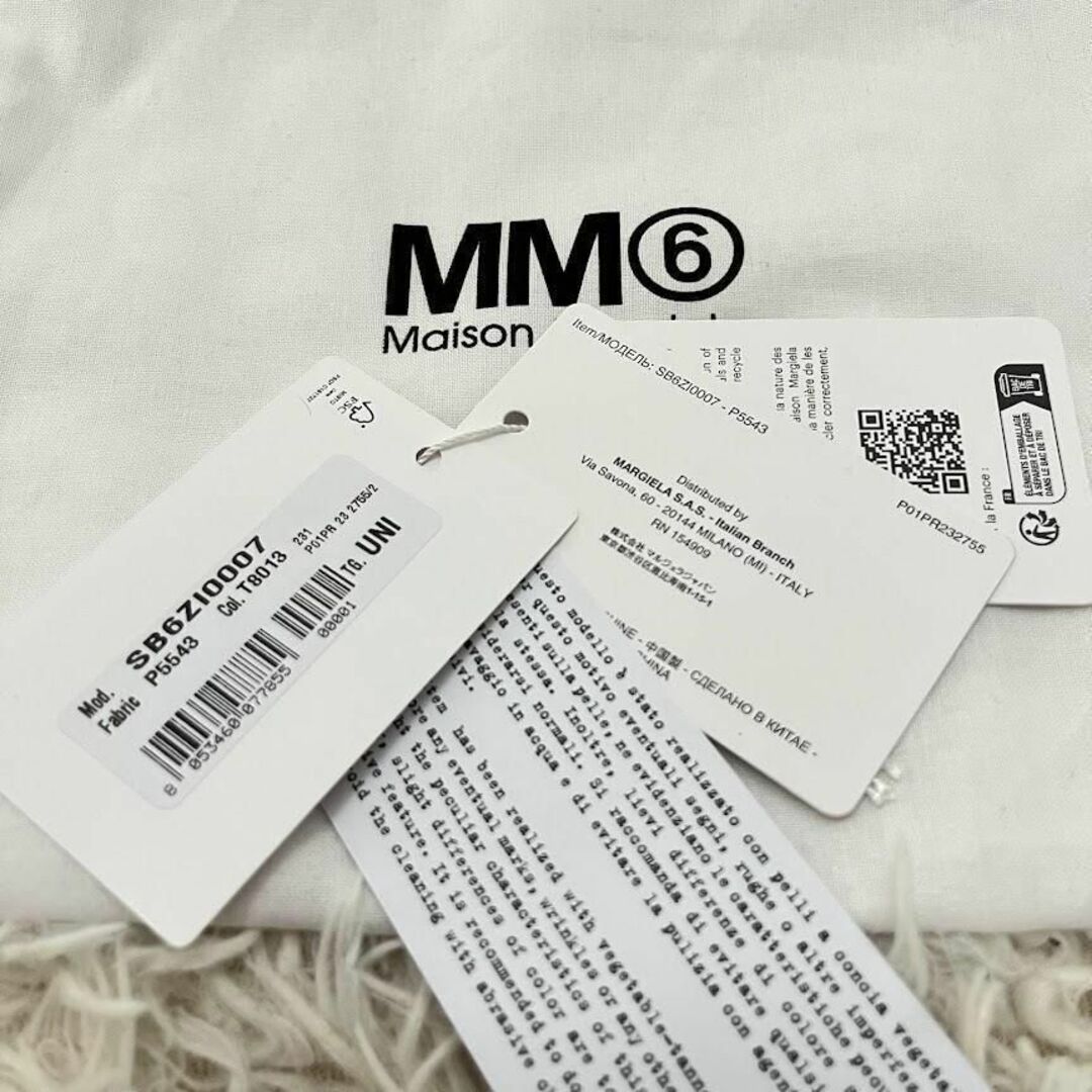 MM6(エムエムシックス)の新品タグ付　エムエムシックス メゾンマルジェラ 手提げ トートバッグ 黒 XXS レディースのバッグ(ハンドバッグ)の商品写真