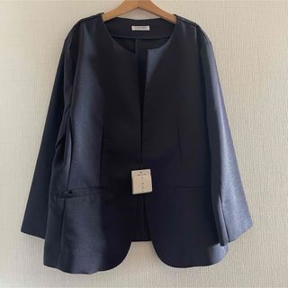 HONEYS - 【新品】Honeys ノーカラージャケット ジャケット ネイビー 長袖 LL