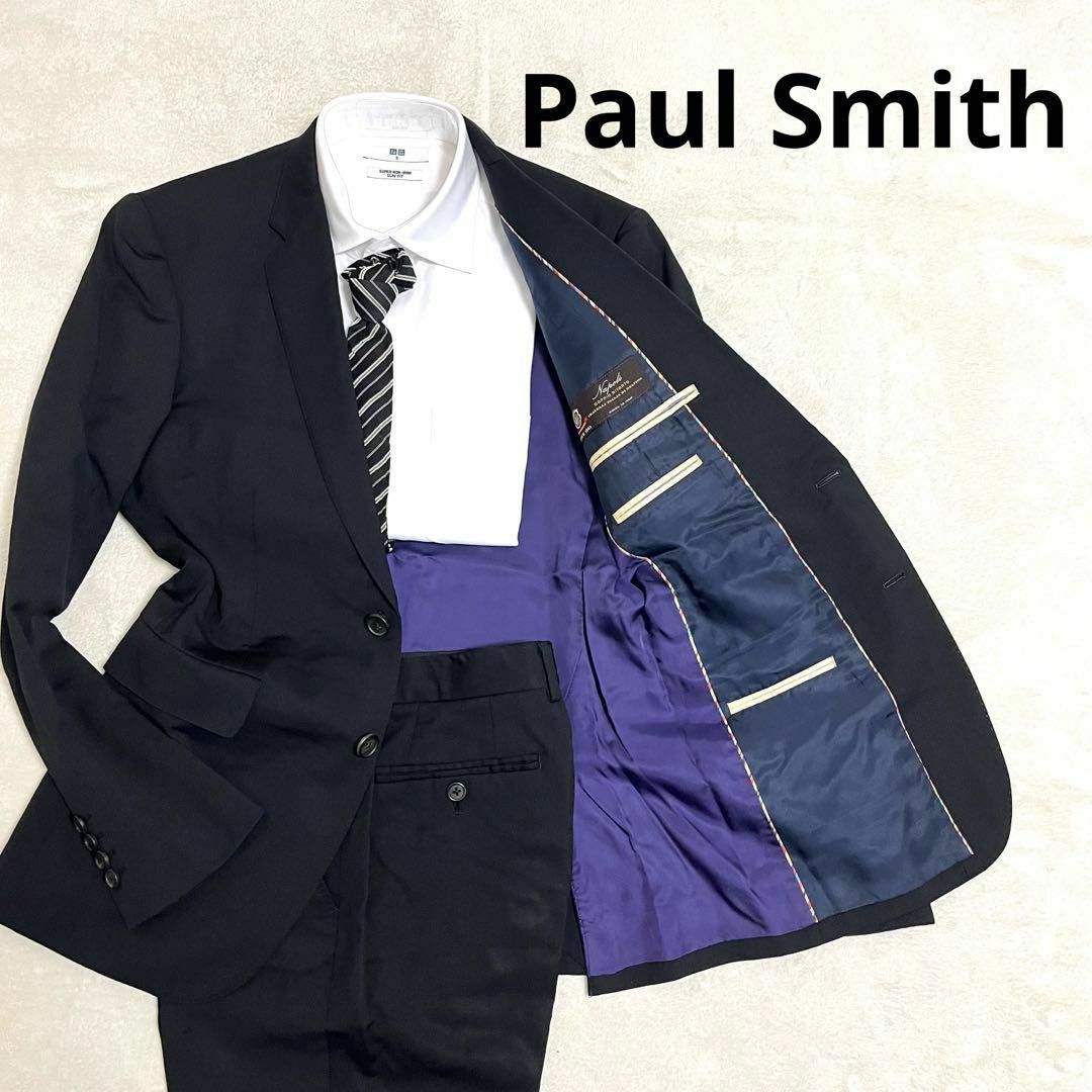 Paul Smith(ポールスミス)の507 Paul Smith ポールスミス セットアップスーツ ブラック M メンズのスーツ(セットアップ)の商品写真