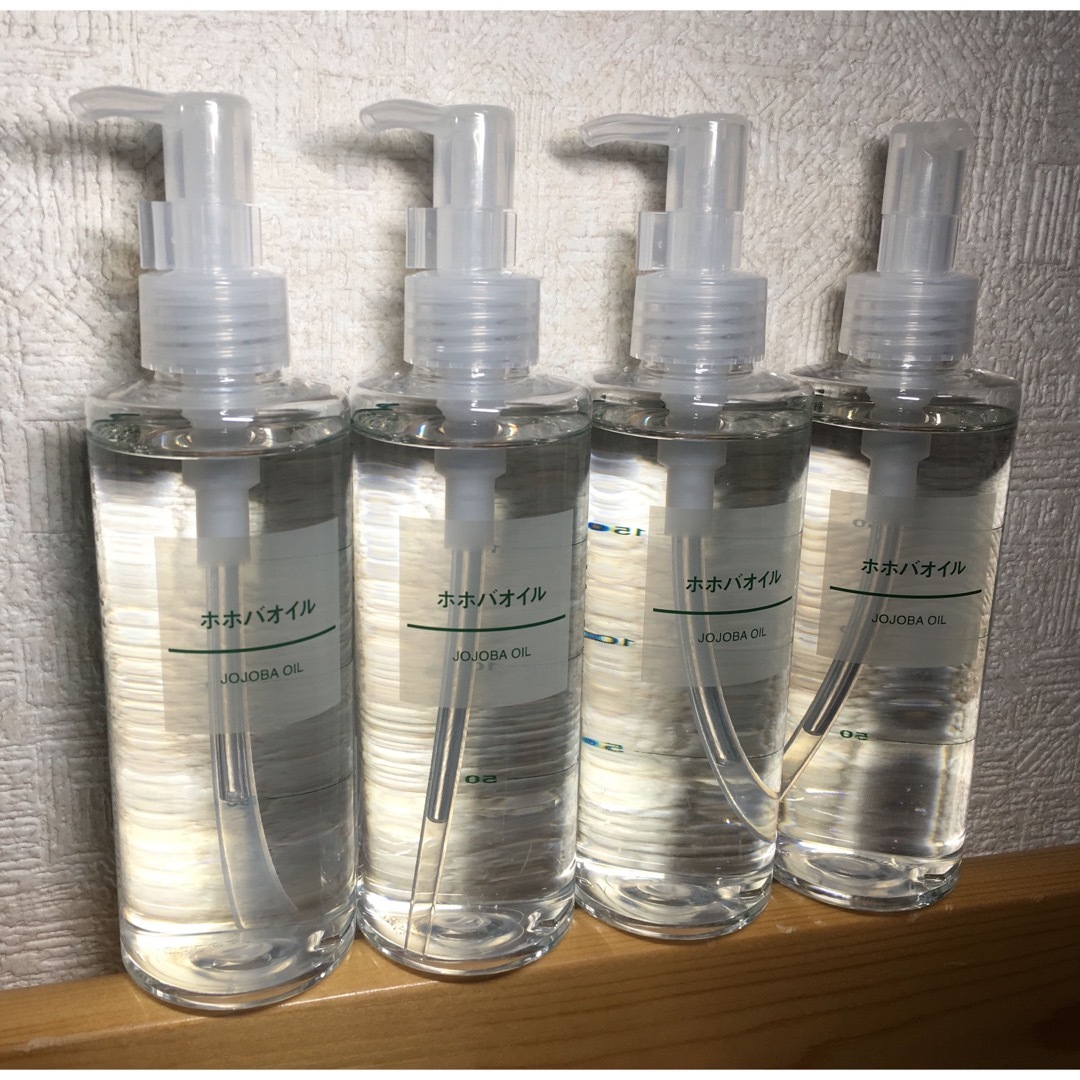 MUJI (無印良品)(ムジルシリョウヒン)の【4本セット】ホホバオイル 200ml×4本 無印良品 コスメ/美容のヘアケア/スタイリング(オイル/美容液)の商品写真