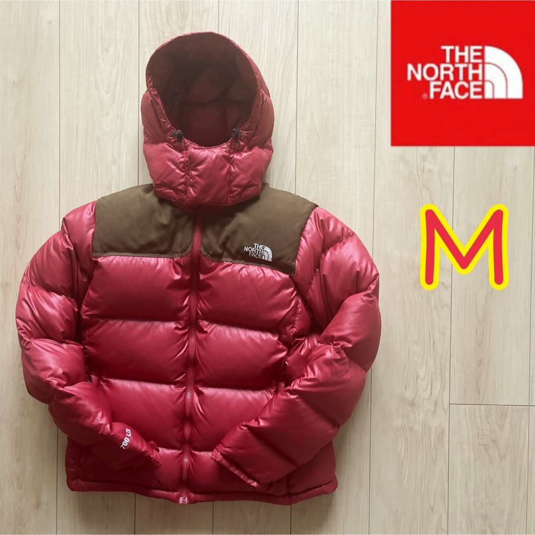 THE NORTH FACE(ザノースフェイス)のノースフェイス　ダウンジャケット　レッド　700フィル　レディースＭ レディースのジャケット/アウター(ダウンジャケット)の商品写真