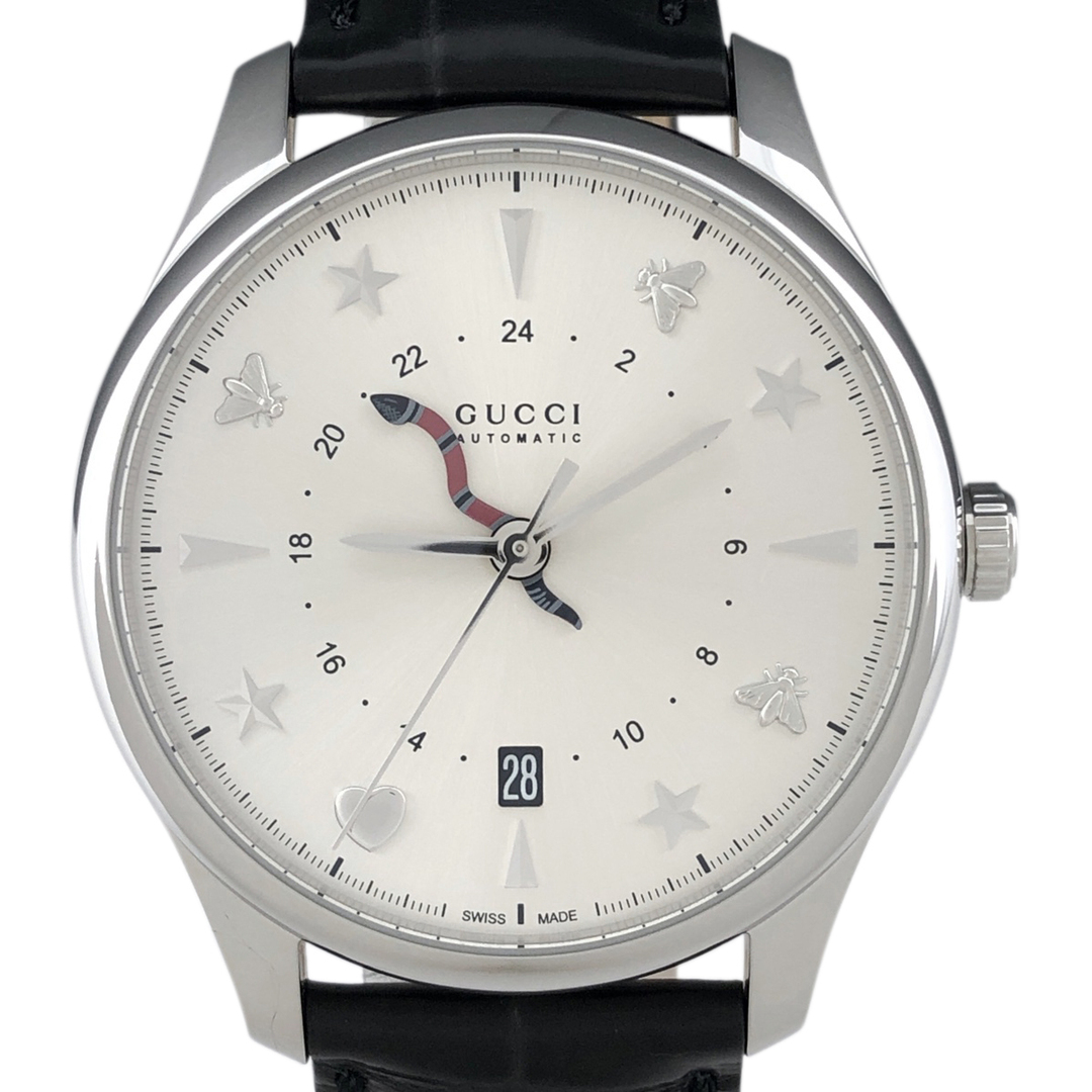 Gucci(グッチ)のグッチ Gタイムレス GMT 126.3 YA126332 自動巻き メンズ 【中古】 メンズの時計(腕時計(アナログ))の商品写真