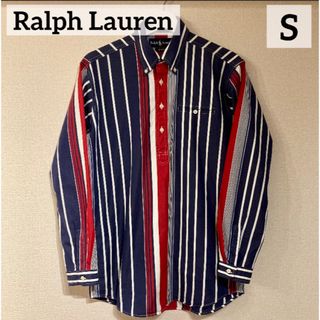 ラルフローレン(Ralph Lauren)のラルフローレン　ボタンダウン　カラーストライプシャツ　クレイジーストライプ　古着(シャツ/ブラウス(長袖/七分))