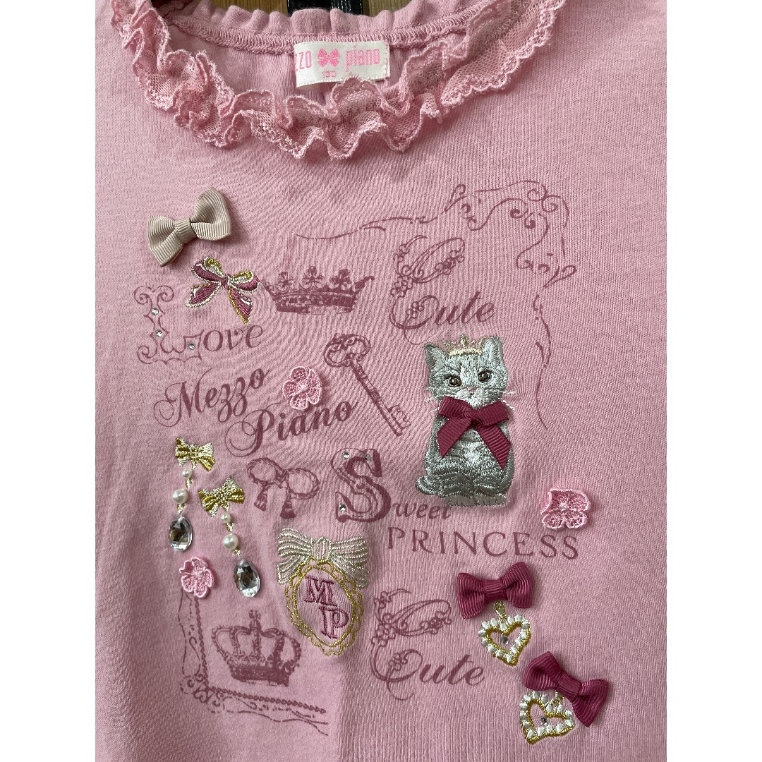 mezzo piano(メゾピアノ)のメゾピアノ　130 キッズ/ベビー/マタニティのキッズ服女の子用(90cm~)(Tシャツ/カットソー)の商品写真