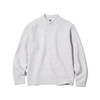 ユニクロ(UNIQLO)のスフレヤーンモックネックセーター(ニット/セーター)