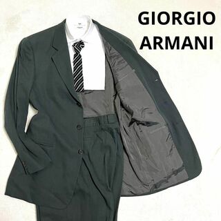 ジョルジオアルマーニ(Giorgio Armani)の499 ジョルジオ アルマーニ セットアップスーツ グレー 52 レーヨン(セットアップ)