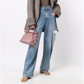 マルタンマルジェラ(Maison Martin Margiela)のメゾンマルジェラ Maison Margiela ストレートジーンズ スラッシュ(デニム/ジーンズ)