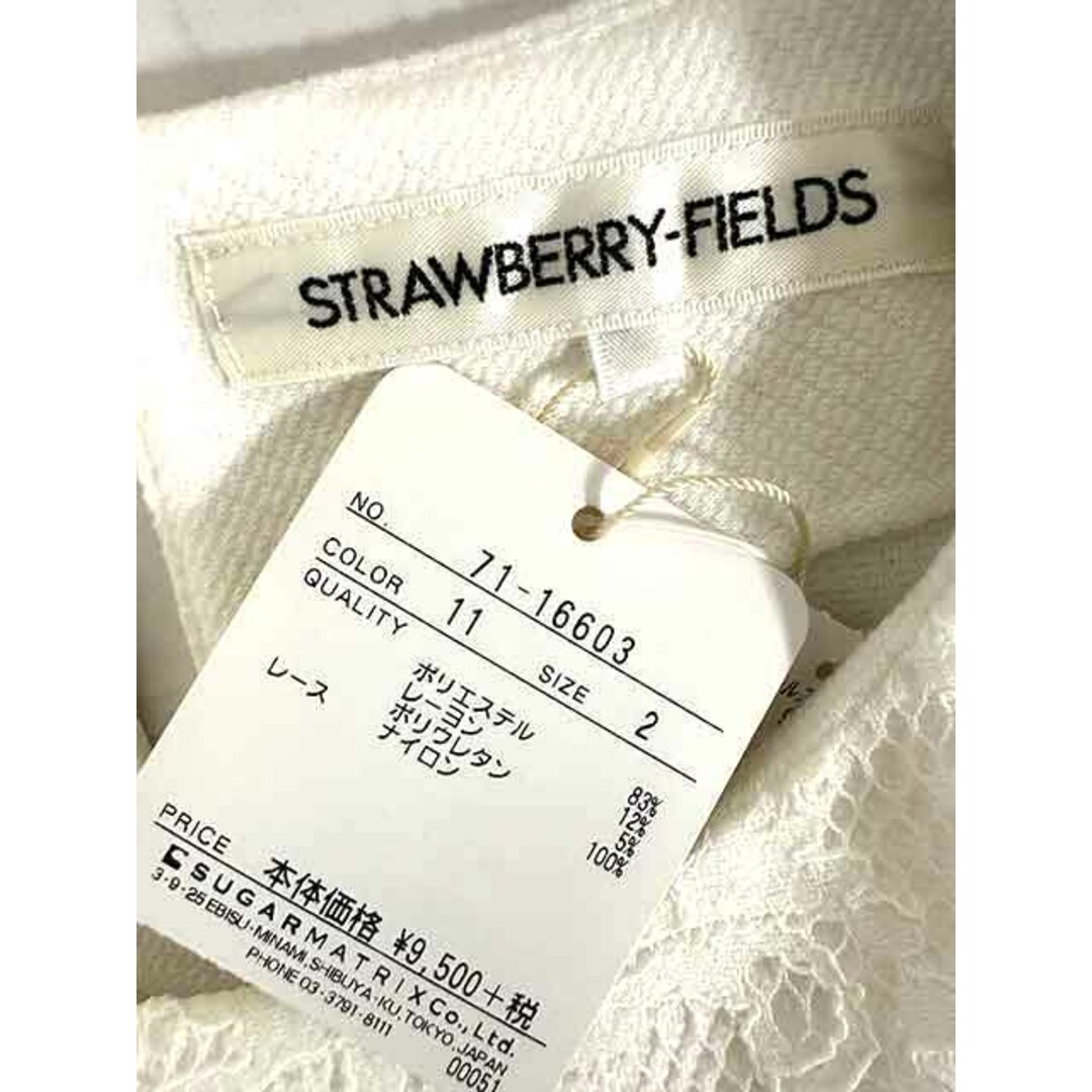 STRAWBERRY-FIELDS(ストロベリーフィールズ)の【新古品】【未使用】STRAWBERRY-FIELDS ストロベリーフィールズ トップス レディース レース サイズ2 新古品 レディースのトップス(Tシャツ(半袖/袖なし))の商品写真