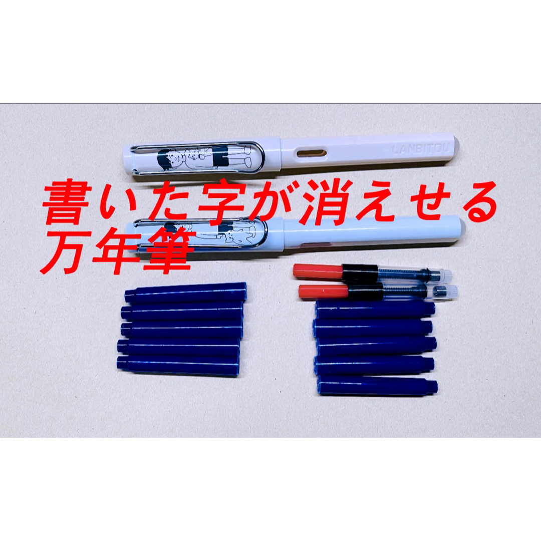 1本約499円 2本セット！万年筆 F細字コンバーターとインク付き 早い者勝ち！ インテリア/住まい/日用品の文房具(ペン/マーカー)の商品写真