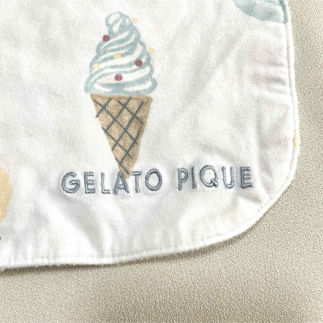 gelato pique(ジェラートピケ)のジェラートピケ　アイスクリームアニマルモチーフ baby スタイ キッズ/ベビー/マタニティのこども用ファッション小物(ベビースタイ/よだれかけ)の商品写真