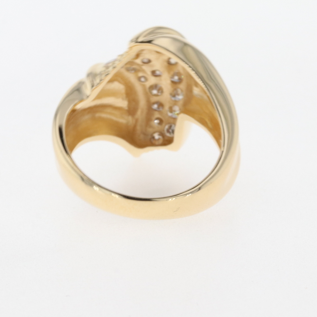 メレダイヤ デザインリング 10.5号 K18 【中古】 レディースのアクセサリー(リング(指輪))の商品写真