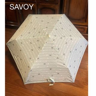 サボイ(SAVOY)のSAVOY サボイ 折りたたみ傘　 薄いグリーン　(傘)