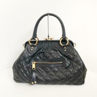 マークジェイコブス(MARC JACOBS)のMARC JACOBS(マークジェイコブス) ハンドバッグ スタム 黒 キルティング/がま口 レザー(ハンドバッグ)