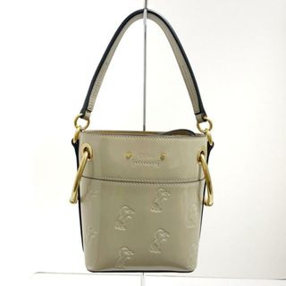 クロエ(Chloe)のChloe(クロエ) ハンドバッグ ロイバケット ベージュ 型押し加工/巾着型 エナメル（レザー）(ハンドバッグ)