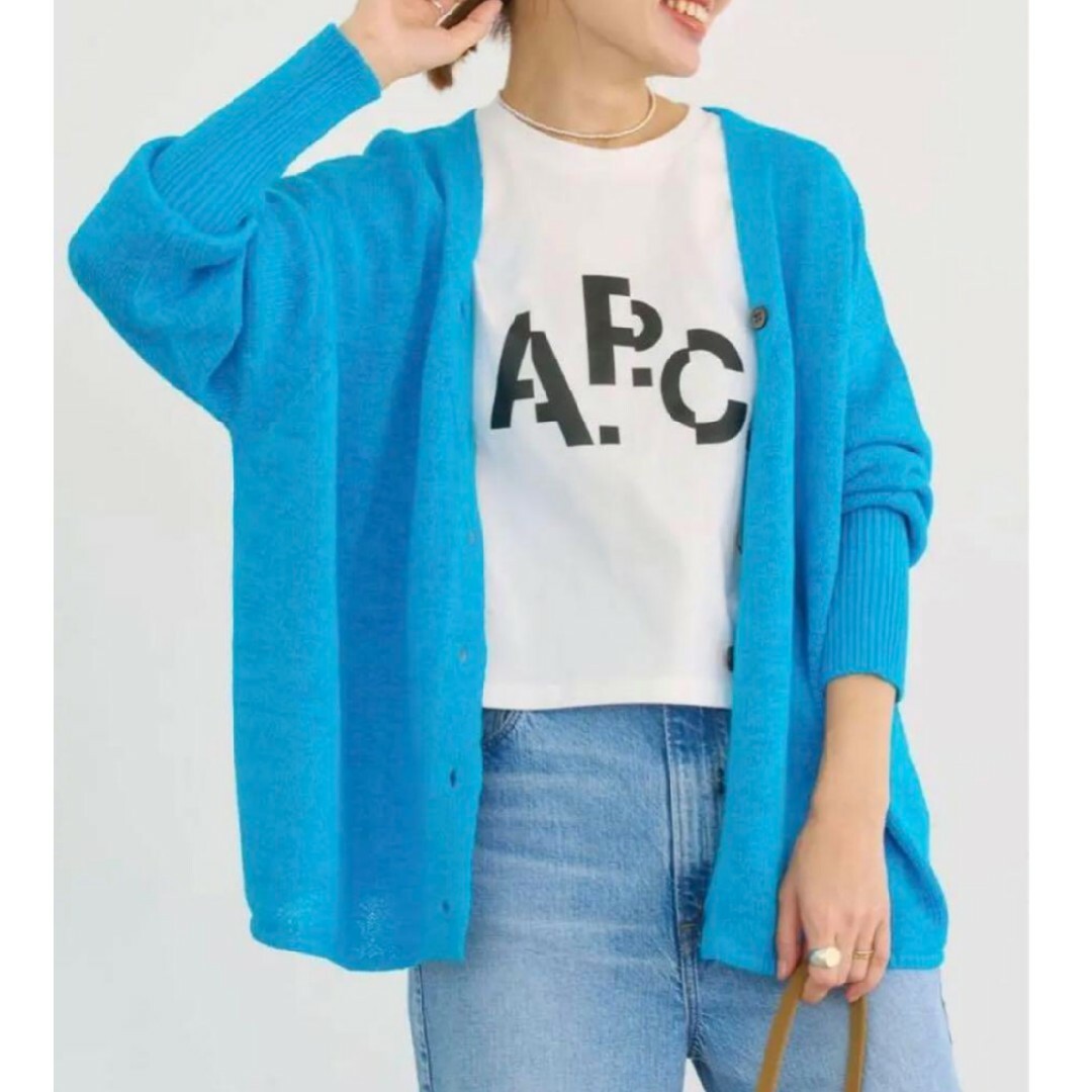 IENA(イエナ)のイエナ♡A.P.C.別注 DECALEプリント Tシャツ レディースのトップス(Tシャツ(半袖/袖なし))の商品写真