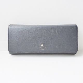 ランバンオンブルー(LANVIN en Bleu)のLANVIN en Bleu(ランバンオンブルー) 長財布 - ダークネイビー レザー(財布)