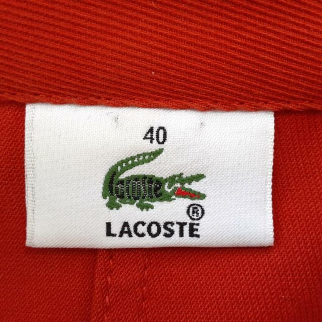 LACOSTE(ラコステ)のLacoste(ラコステ) コート サイズ40 M レディース美品  - レッド 長袖/春/秋 レディースのジャケット/アウター(その他)の商品写真