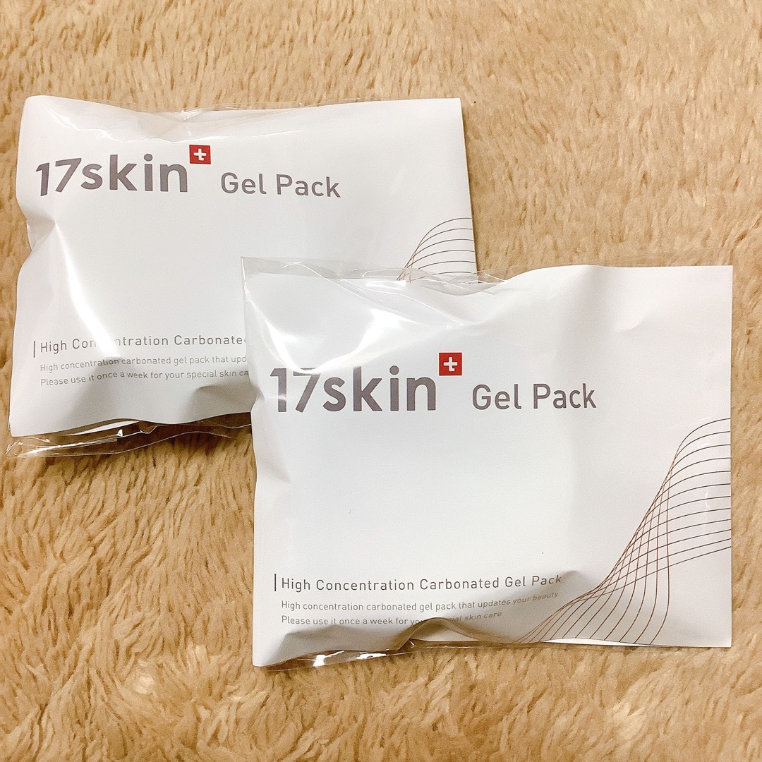 17skin GelPack 高濃度炭酸パック 炭酸パック 17スキン 4回分 コスメ/美容のスキンケア/基礎化粧品(パック/フェイスマスク)の商品写真