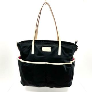 ケイトスペードニューヨーク(kate spade new york)のKate spade(ケイトスペード) ショルダーバッグ - 黒×ライトブラウン ナイロン×レザー(ショルダーバッグ)