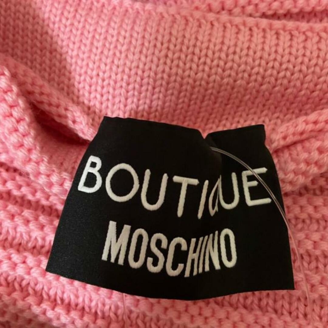 MOSCHINO(モスキーノ)のMOSCHINO(モスキーノ) 長袖セーター サイズl 40 レディース - ピンク ハイネック/ショート丈/BOUTIQUE レディースのトップス(ニット/セーター)の商品写真