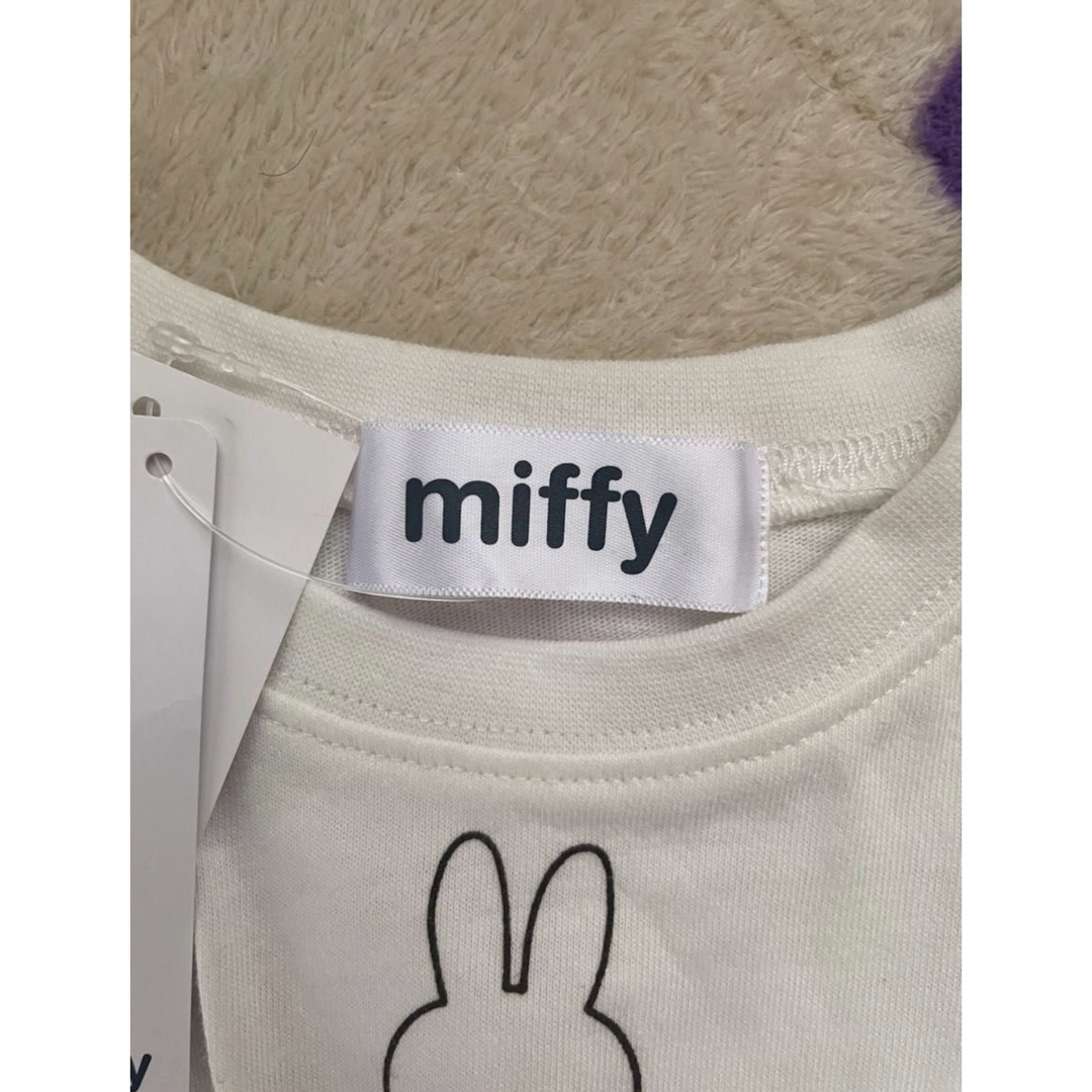 miffy(ミッフィー)のミッフィー  Tシャツ チュニックカットソー　タグ付き　新品未使用  キッズ/ベビー/マタニティのキッズ服女の子用(90cm~)(ワンピース)の商品写真