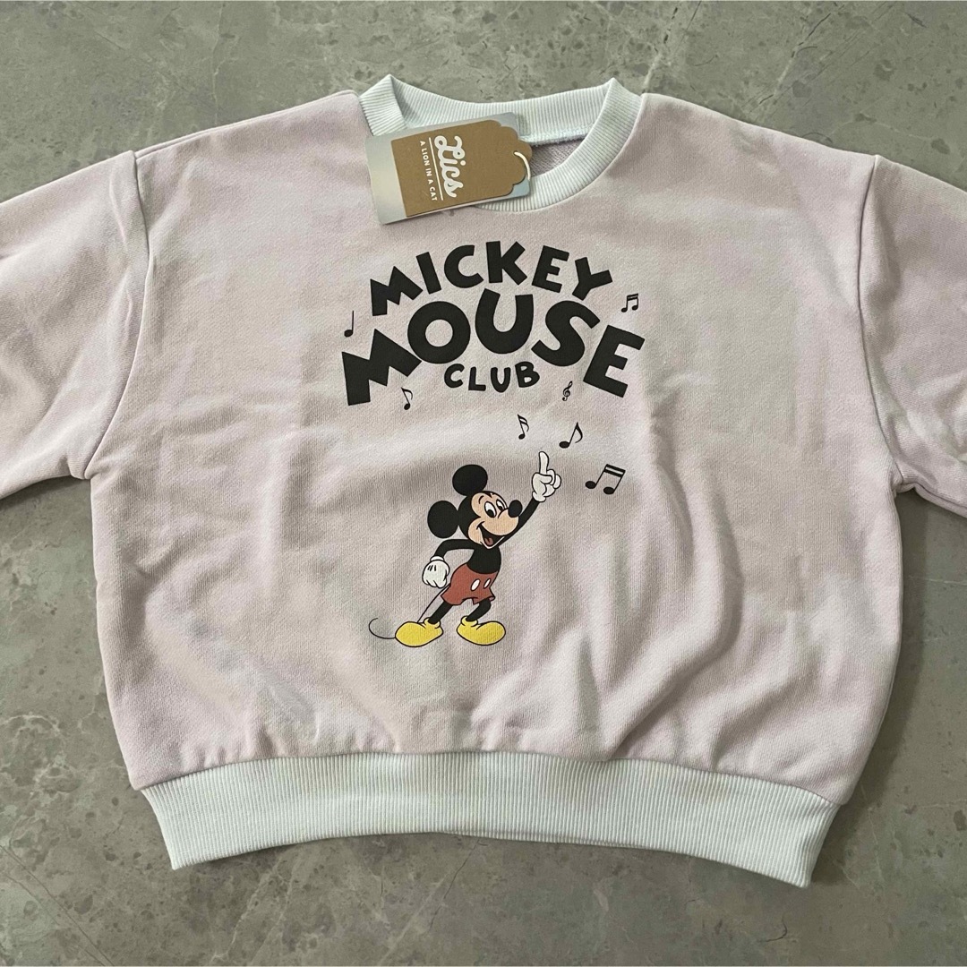 Disney(ディズニー)の新品★Disney Lics コラボ品 ミッキー スウェット トレーナー 120 キッズ/ベビー/マタニティのキッズ服女の子用(90cm~)(その他)の商品写真