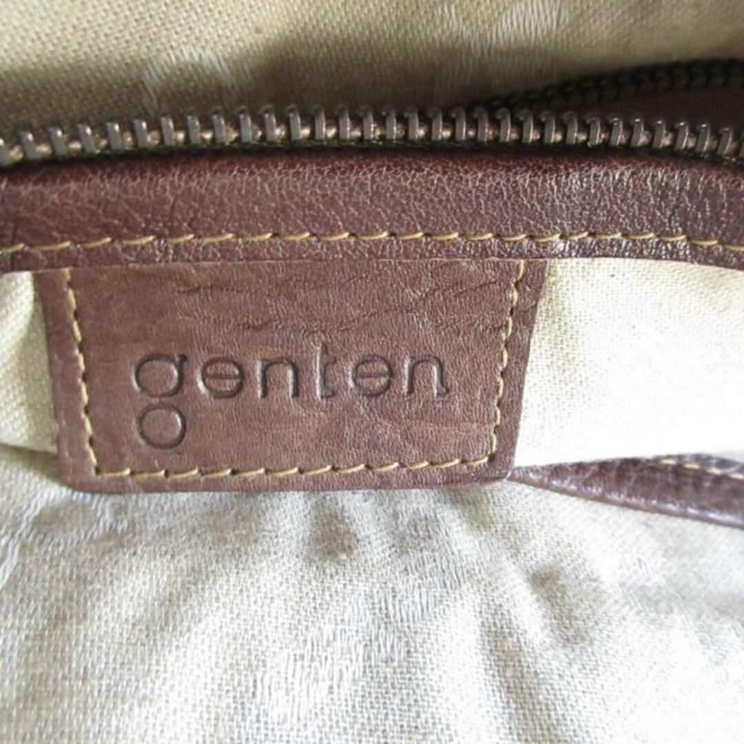 genten(ゲンテン)のgenten(ゲンテン) ショルダーバッグ - ダークブラウン レザー レディースのバッグ(ショルダーバッグ)の商品写真