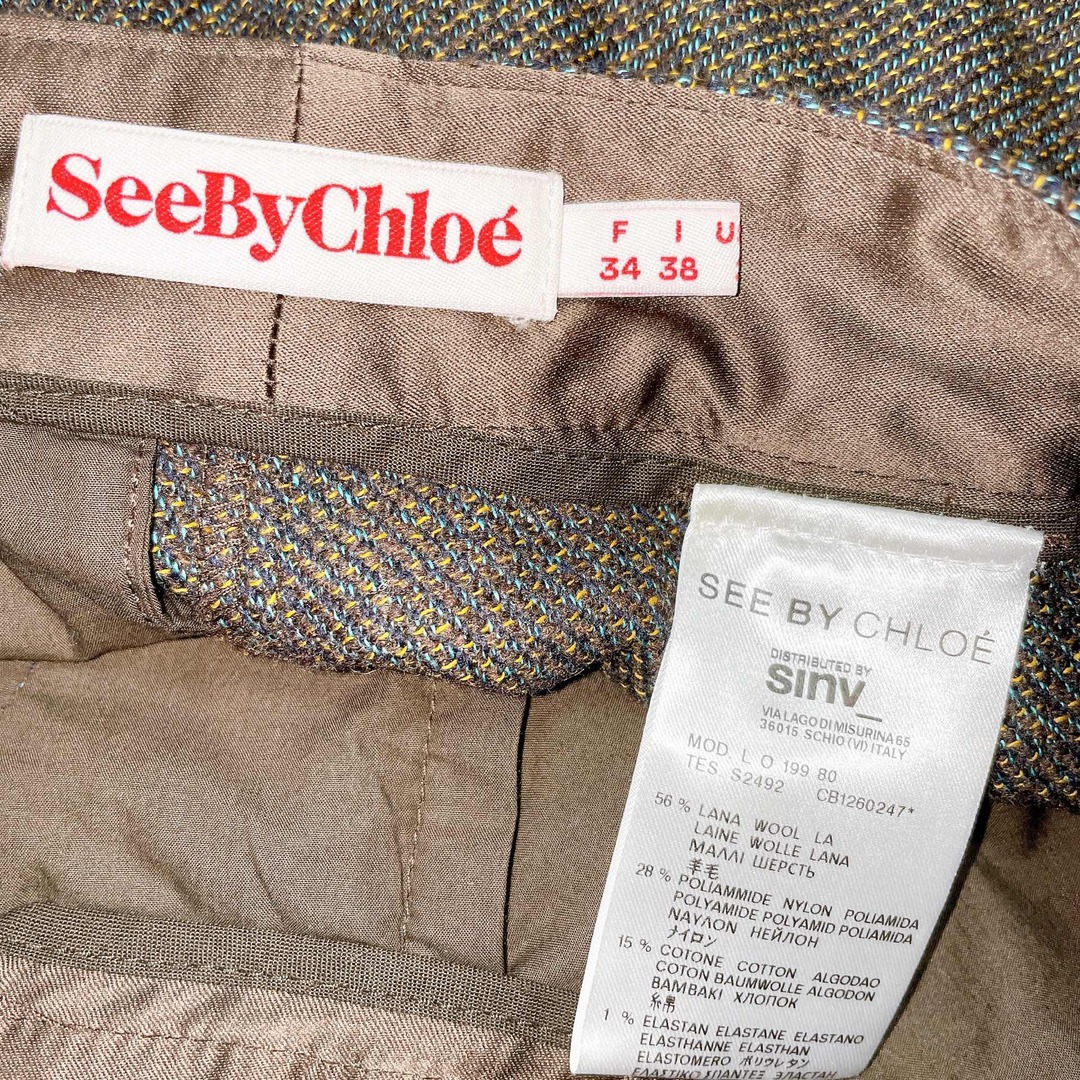 SEE BY CHLOE(シーバイクロエ)のショートパンツ キュロット ショーパン ミニ シーバイ 美品 レディースのパンツ(ショートパンツ)の商品写真