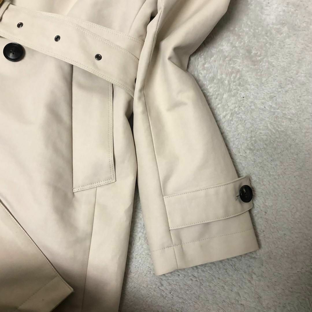 HARDY AMIES(ハーディエイミス)の英・ハーディーエイミス トレンチコート オフホワイト 36/S相当 極美品 レディースのジャケット/アウター(トレンチコート)の商品写真