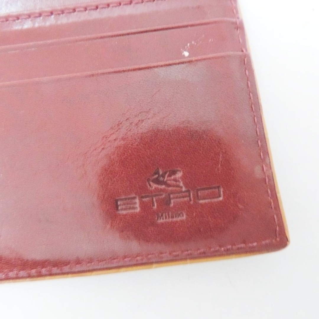 ETRO(エトロ)のETRO(エトロ) 長財布 - ボルドー×ブラウン×マルチ ペイズリー柄 PVC(塩化ビニール)×レザー レディースのファッション小物(財布)の商品写真