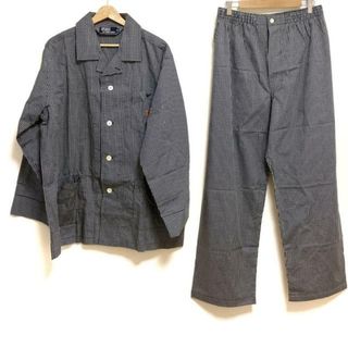 ポロラルフローレン(POLO RALPH LAUREN)のPOLObyRalphLauren(ポロラルフローレン) メンズセットアップ メンズ美品  - ダークネイビー×白 チェック柄/パジャマ(その他)