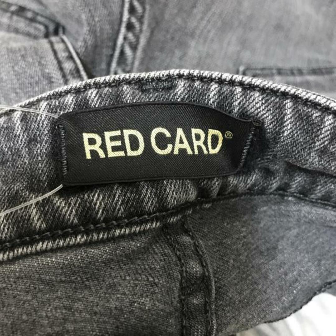 RED CARD(レッドカード) ジーンズ サイズ23 レディース - ダークグレー フルレングス/ダメージ加工 レディースのパンツ(デニム/ジーンズ)の商品写真