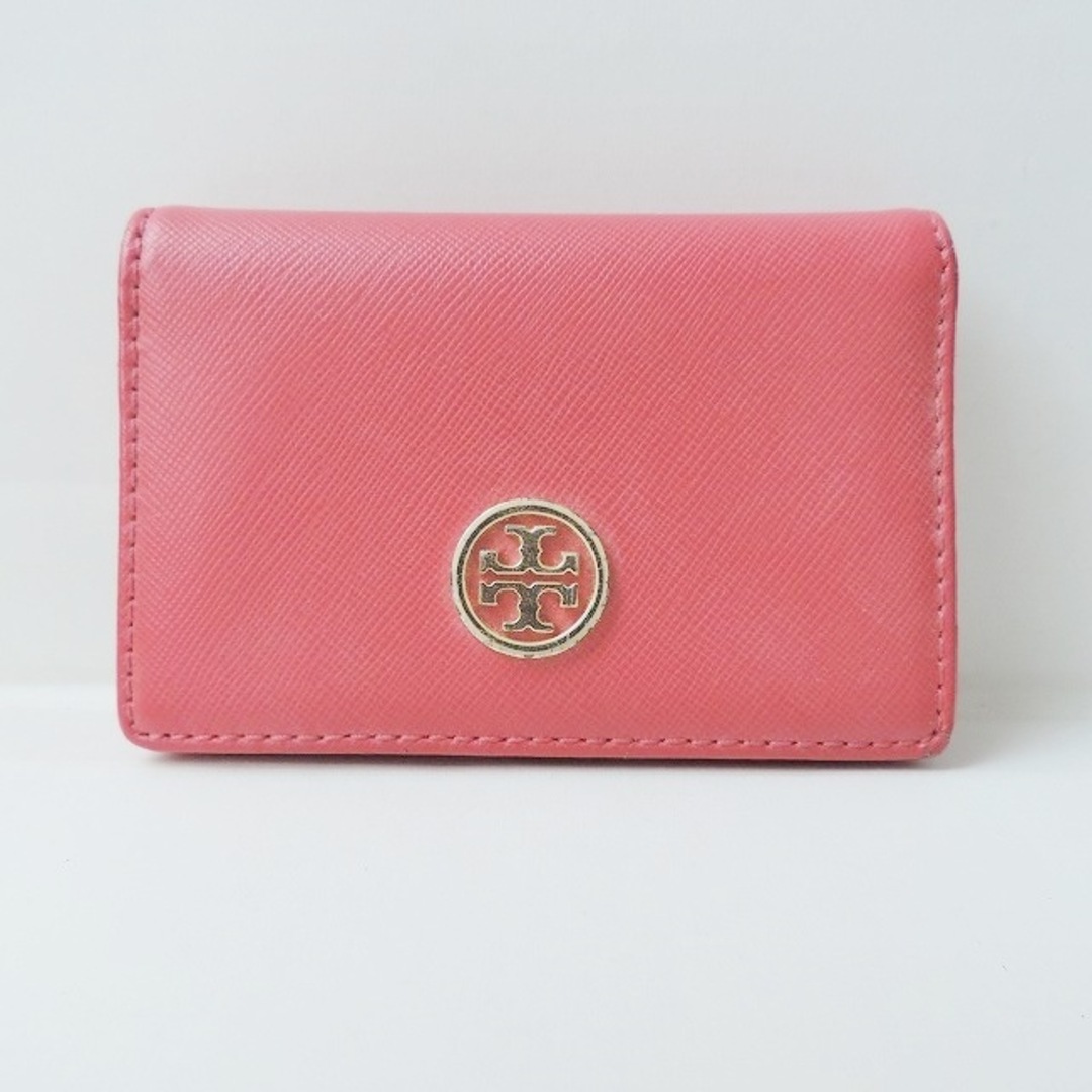 Tory Burch(トリーバーチ)のTORY BURCH(トリーバーチ) カードケース - レッド レザー レディースのファッション小物(名刺入れ/定期入れ)の商品写真