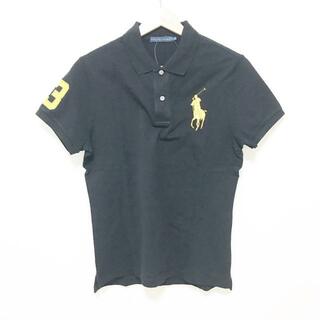 ラルフローレン(Ralph Lauren)のRalphLauren(ラルフローレン) 半袖ポロシャツ サイズ5f M レディース ビッグポニー 黒(ポロシャツ)