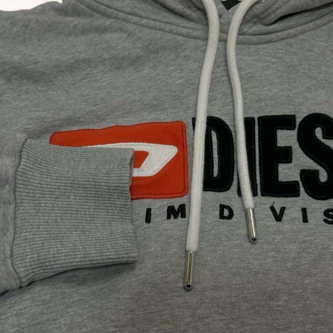 DIESEL(ディーゼル)のDIESEL(ディーゼル) パーカー サイズM レディース - グレー×レッド×黒 長袖 レディースのトップス(パーカー)の商品写真