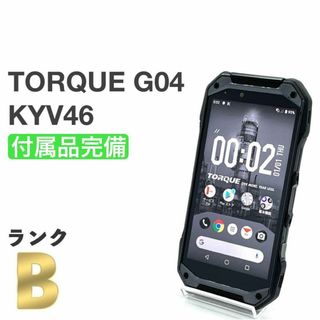 京セラ - 良品 TORQUE G04 KYV46 ブラック au SIMロック解除済み㊽