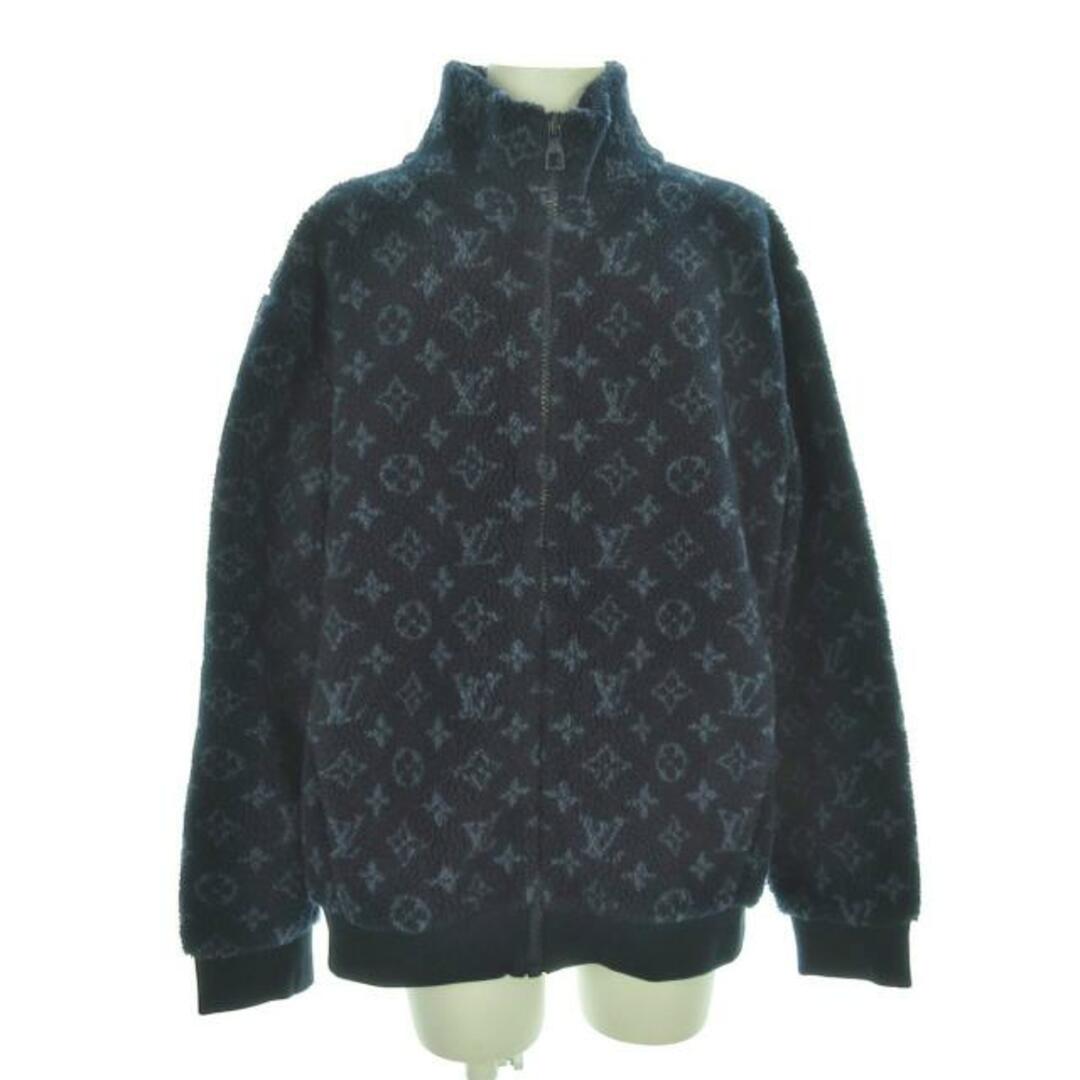 LOUIS VUITTON(ルイヴィトン)のLOUIS VUITTON(ルイヴィトン) ブルゾン サイズXL メンズ - RM211Q TCM HKY44W/HKY44WTCM ダークネイビー×ネイビー 長袖/21SS/ジップアップ/冬 ポリエステル メンズのジャケット/アウター(ブルゾン)の商品写真